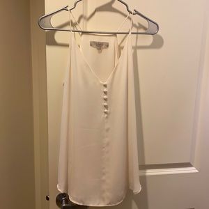 Cream racer back Loft tank top